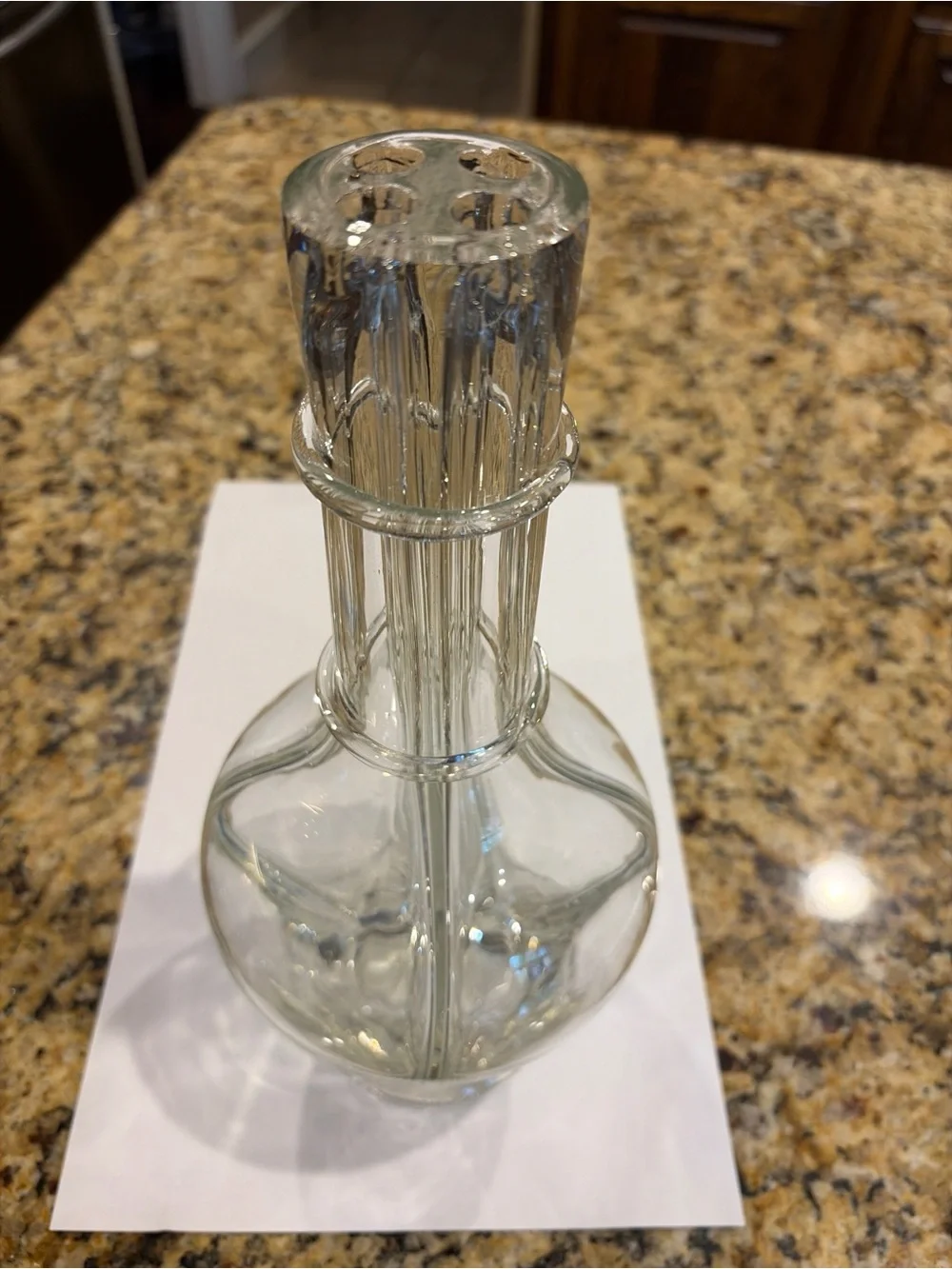 Vintage Made in France Fait Main Four Quadrant Decanter